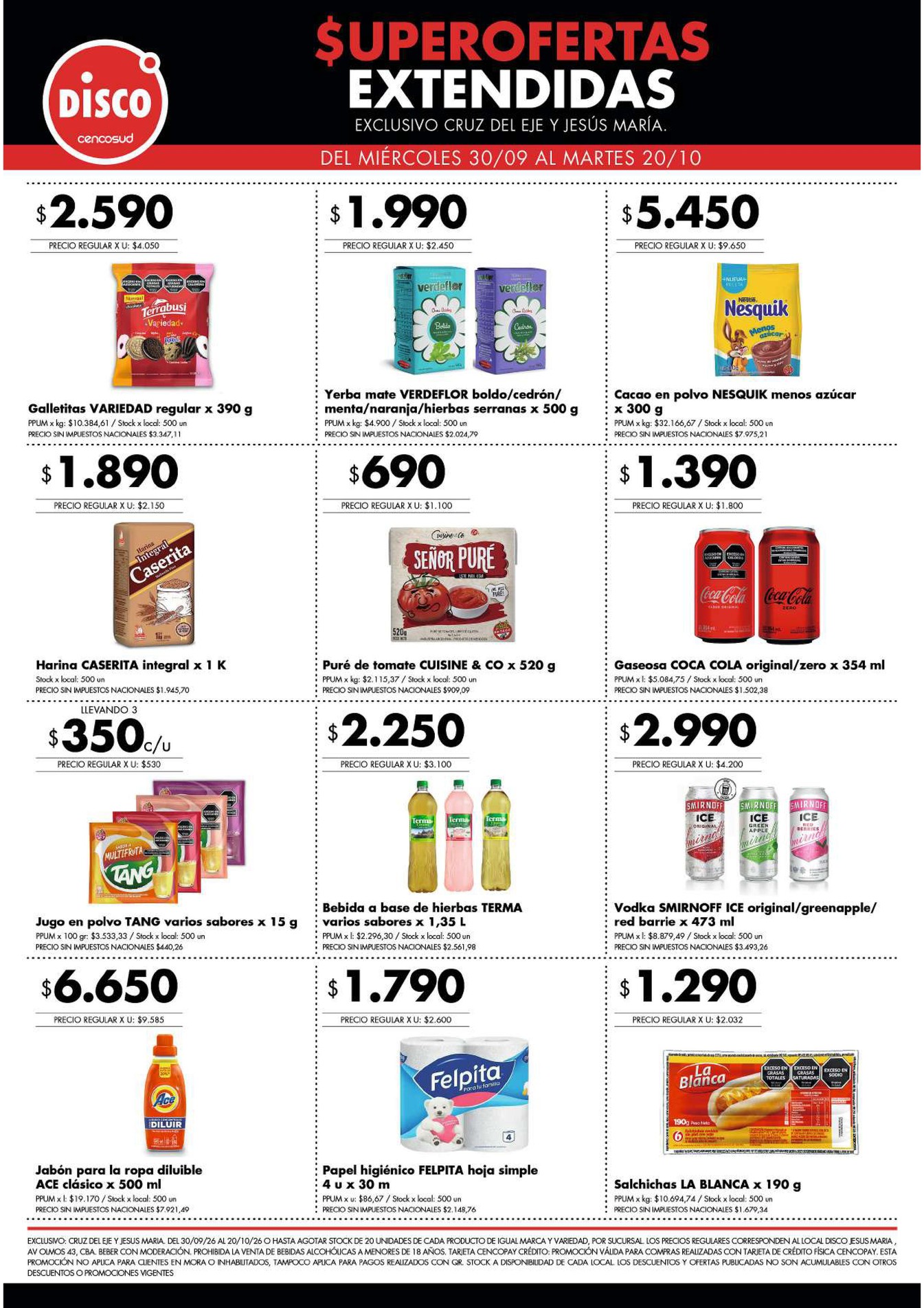 Superofertas extendidas - Cruz del Eje y Jesus Maria, página 1